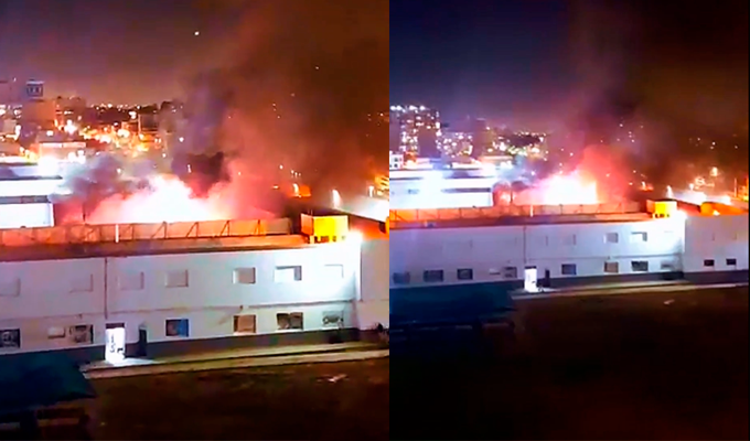 Motín en Maranguita: internos queman colchones y provocan incendio de grandes proporciones