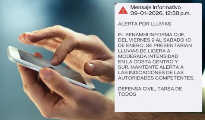 SISMATE lanza alerta por lluvias: usuarios en redes critican el sistema
