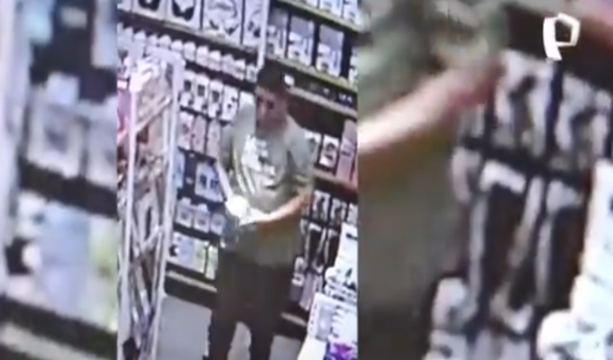 Cae tendero en San Isidro: escondía los productos robados en su pantalón
