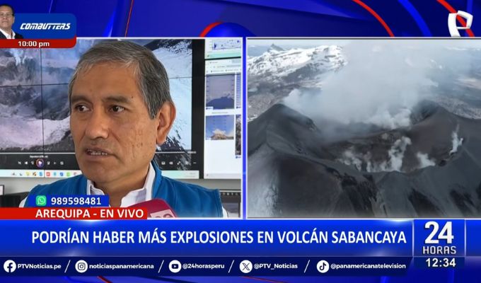 IGP advierte que podrían registrarse más explosiones en Volcán Sabancaya en los próximos días