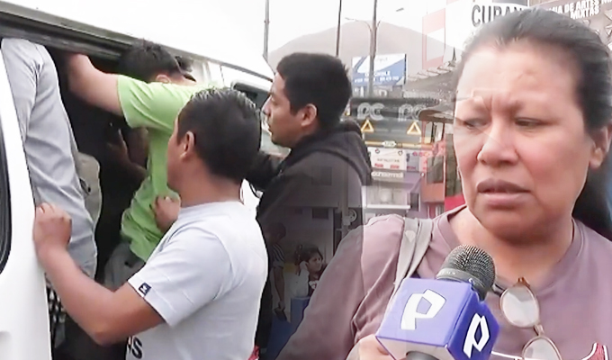 Conductores incrementan el precio de los pasajes en medio del paro de transportistas