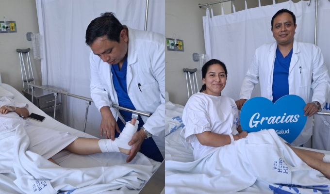 EsSalud: Profesora vuelve a caminar sin dolor gracias a t&eacute;cnica quir&uacute;rgica de &uacute;ltima generaci&oacute;n