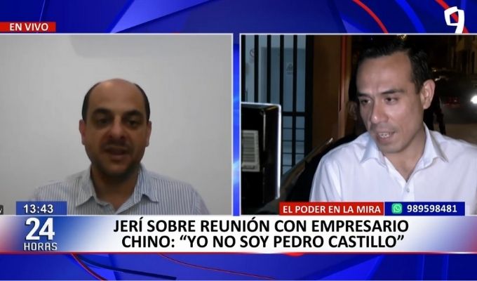Jeffrey Radzinsky sobre reunión de José Jerí en Chifa: "Ha dado explicaciones que no han sonado convincentes"