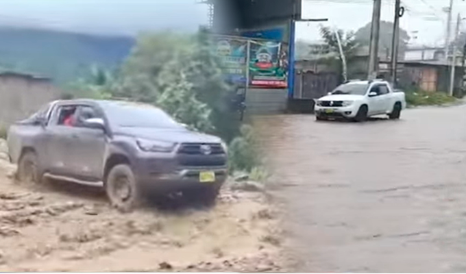 Lluvias ponen en jaque carreteras y ciudades del interior del país