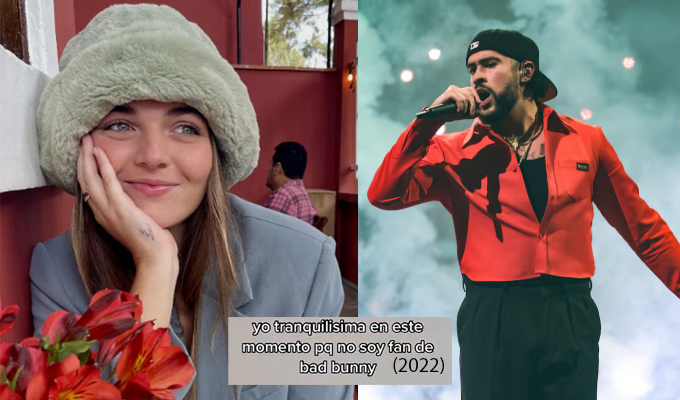 Influencer Miranda Capurro responde a críticas por antiguo post sobre Bad Bunny: “Yo solo quiero ir al concierto a disfrutarlo”
