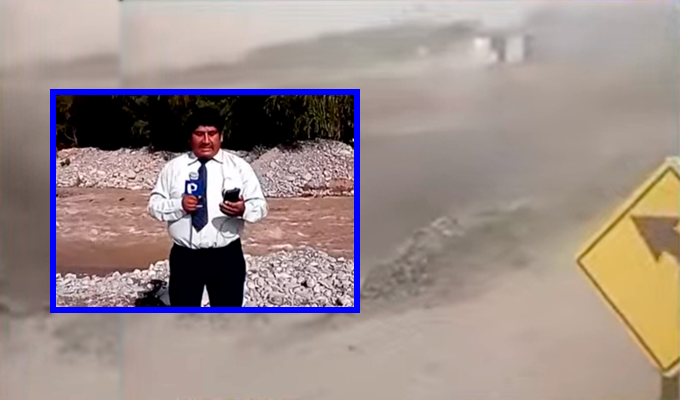 Huaico destruye puente inaugurado hace un mes en Moquegua
