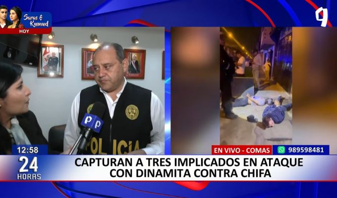Capturan a tres implicados en atentado con explosivo a chifa en Comas
