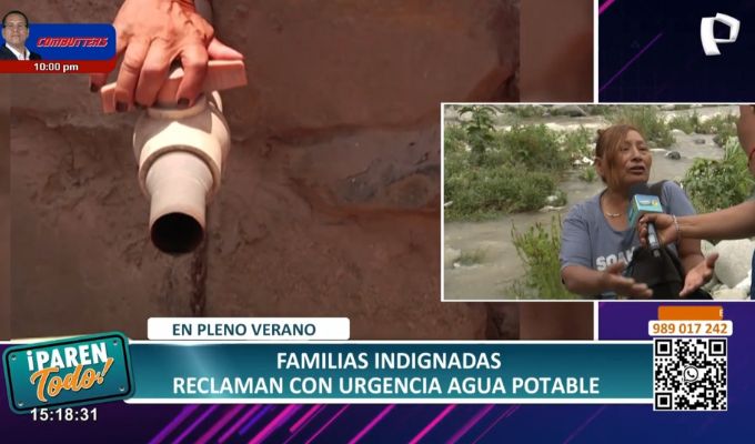 Vecinos de Chosica cansados de limitaciones en servicio de agua: Solo tienen durante una hora