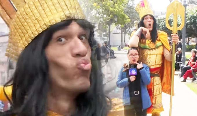 Desde Venezuela conozca a Moisés: El gigante "Inca Margarito" del Centro de Lima