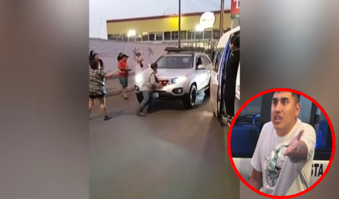 La Molina: conductor sin brevete golpea y embiste a taxista que le reclamó por mala maniobra