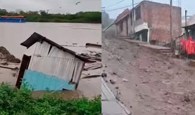 Lluvias intensas golpean varias regiones y dejan viviendas destruidas