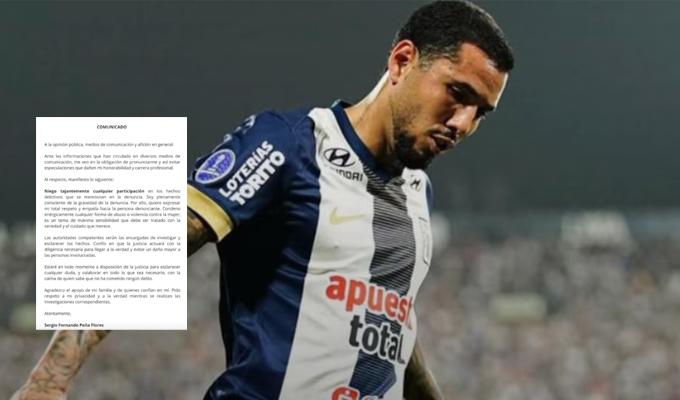 Sergio Peña niega acusaciones tras escándalo por presunta violación sexual: “Mi total respeto hacia la persona denunciante”