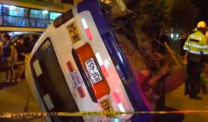 Santa Anita: investigan si volcadura de combi estaría vinculada a extorsiones contra transportistas