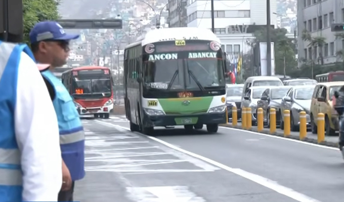 Se realiza marcha blanca en vía exclusiva para transporte público en la avenida Abancay