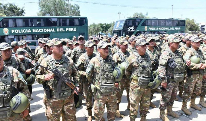 Ministro Tiburcio: Efectivos de la Dinoes refuerzan el control territorial y la seguridad en Trujillo