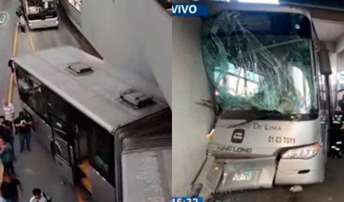 Accidente en el Metropolitano: unidad impacta contra pilar de puente en estación México
