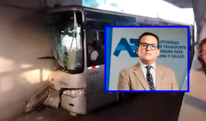 Presidente de ATU confirma que "no hay heridos de gravedad" en el accidente del Metropolitano