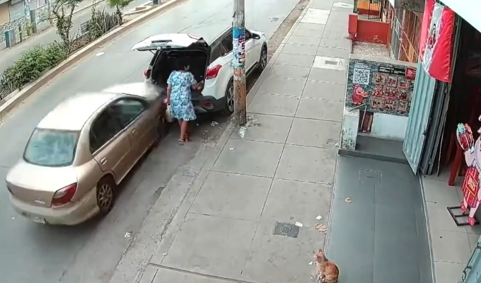 Mujer salvó de ser embestida por conductor en presunto estado de ebriedad en VES