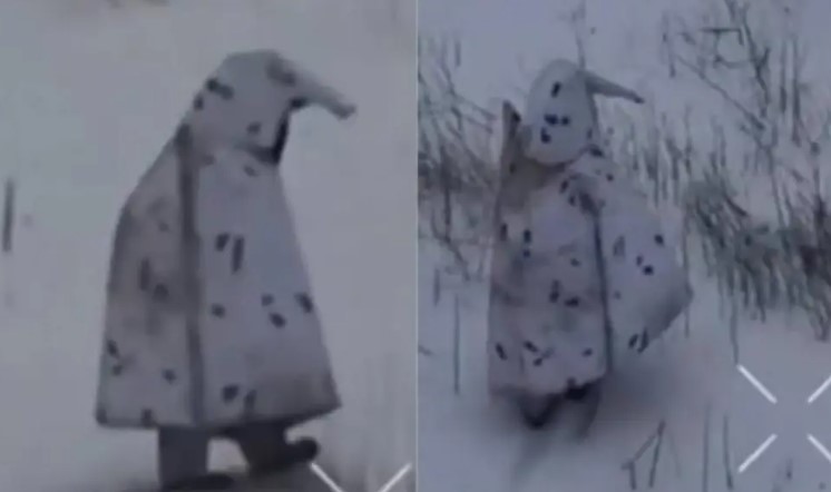 Soldado ruso se disfraza de pingüino para infiltrarse en Ucrania, pero es derribado