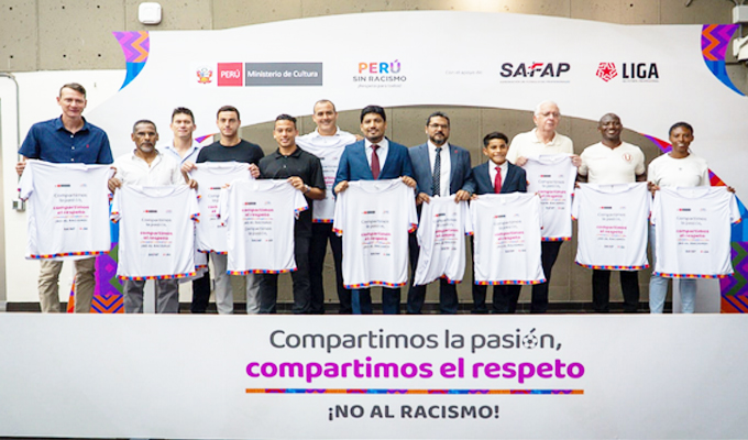 Ministerio de Cultura, Liga 1 y SAFAP impulsan campaña nacional por un fútbol sin racismo