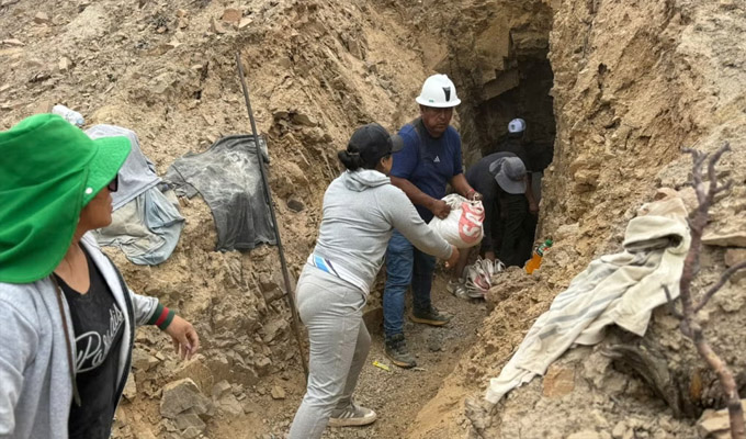 Familiares piden apoyo para rescate: trabajador quedó atrapado dentro de una mina en Nasca