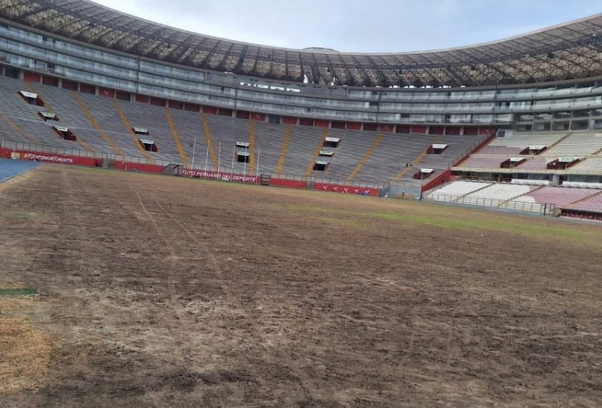 Césped del Estadio Nacional luce dañado y genera preocupación