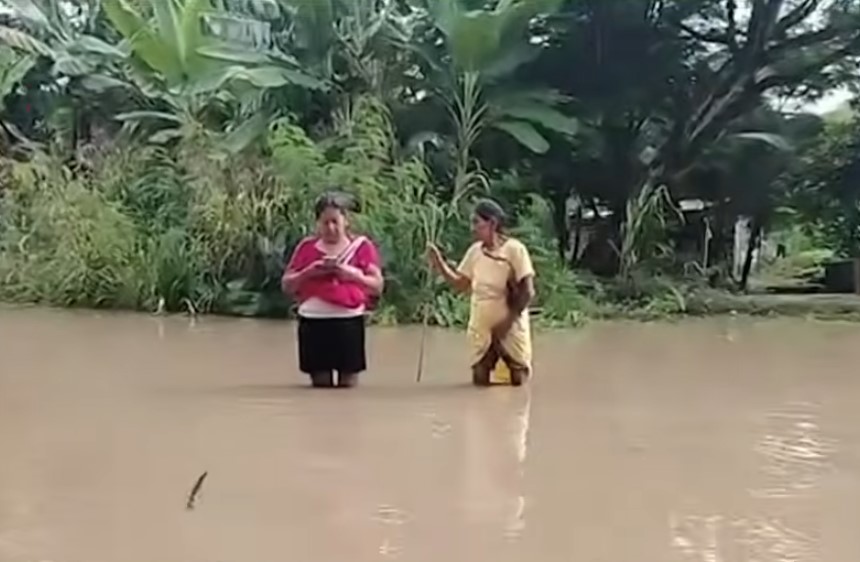 Chanchamayo: Más de 20 familias afectadas tras desborde del río Perené
