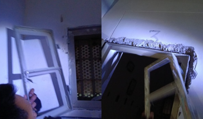 Frustran intento de fuga en penal de Pasco: internos hicieron forado y destruyeron ventana