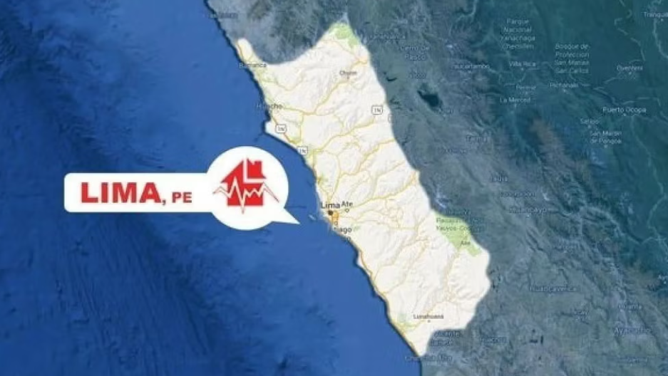 Sismo de magnitud 4,0 se sintió esta tarde en Lima