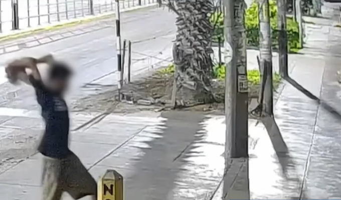 La Victoria: vecinos atemorizados por sujeto que lanzó bloque de concreto contra negocio