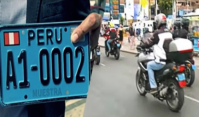 Placas falsas para motocicletas se comercializan sin control tras retraso del MTC