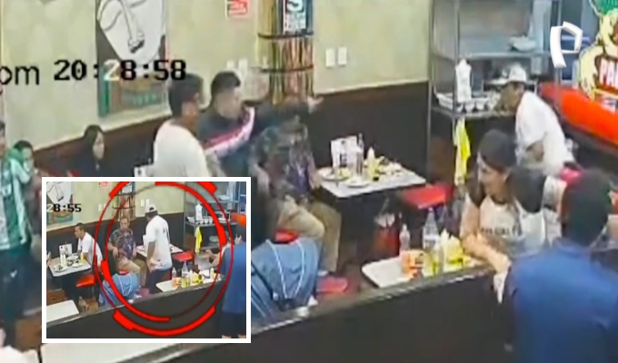 Chimbote: cámaras captan a sujeto que acuchilla a hombre dentro de pollería