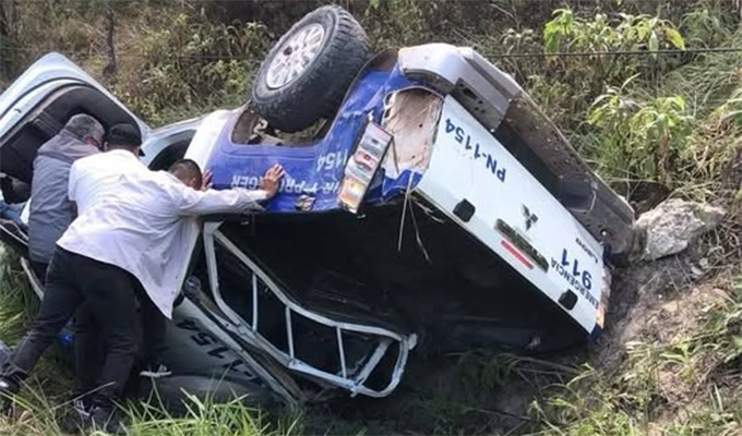 Honduras: choque frontal de ómnibus y patrulla deja cuatro policías muertos y siete heridos