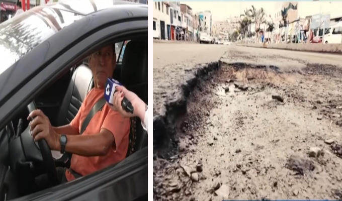 ¡Pistas en mal estado en Chorrillos! Conductores denuncian daños constantes en sus vehículos
