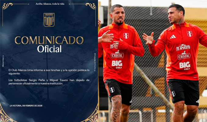 Alianza Lima anuncia la salida definitiva de Miguel Trauco y Sergio Peña