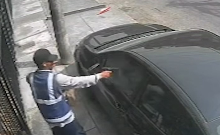 SJL: delincuente vestido de obrero dispara contra conductor