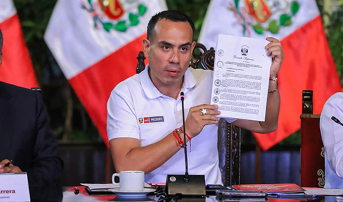 Presidente Jerí solicitará crédito suplementario al Congreso para impulsar obras a nivel nacional