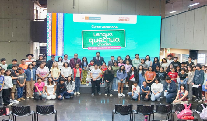 Más de 1200 escolares aprenderán lenguas originarias y reforzarán su identidad cultural gracias a cursos gratuitos del Ministerio de Cultura