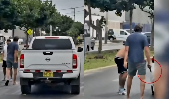 Chorrillos: hombre amenaza con arma de fuego a conductor luego de chocar su auto