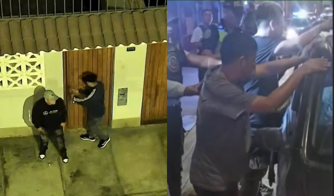 Persecución termina con detención de dos presuntos robacasas en San Borja