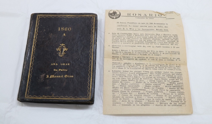 Recuperan libro del siglo XIX vinculado a la familia de Miguel Grau que iba a salir ilegalmente del Perú