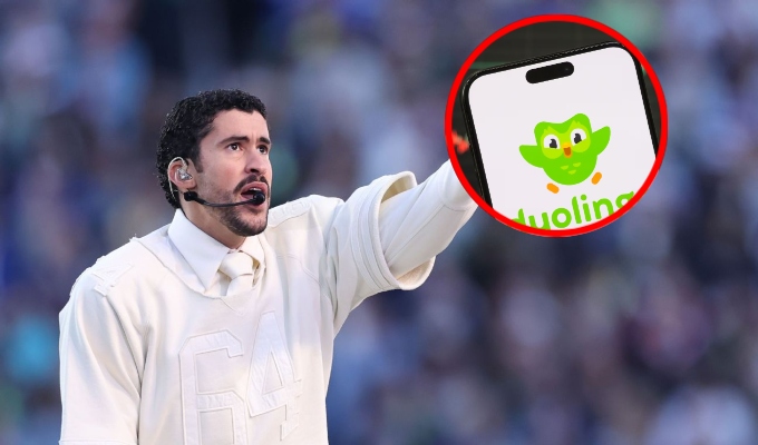 El 'efecto Bad Bunny': Duolingo registra un alza del 35 % en alumnos de español tras su show en el Super Bowl