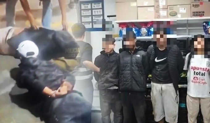 PNP captura a cuatro menores que intentaban asaltar una tienda en Canta Callao