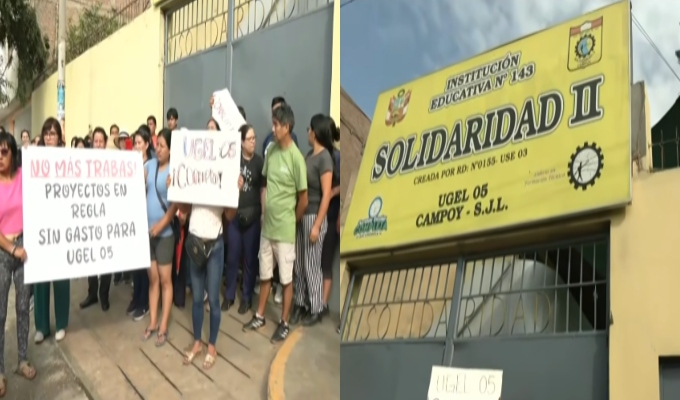 SJL: padres denuncian que no les permiten instalación de toldo escolar financiado por familias