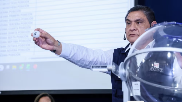 Elecciones 2026: ONPE realiza sorteo para ubicación de partidos en la cédula de votación