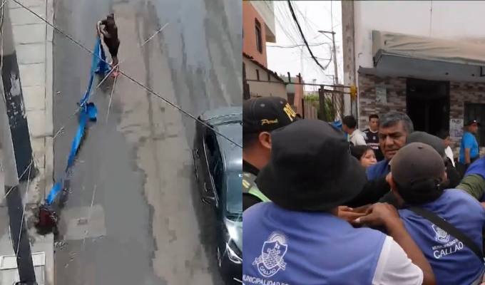 Llenan piscinas con agua de hidrantes en el Callao: intento de decomiso termina en trifulca