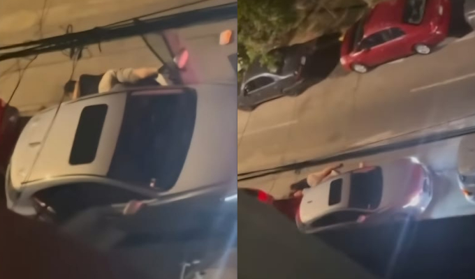 La Victoria: delincuentes roban a balazos auto a familia dentro y niños terminan en el piso