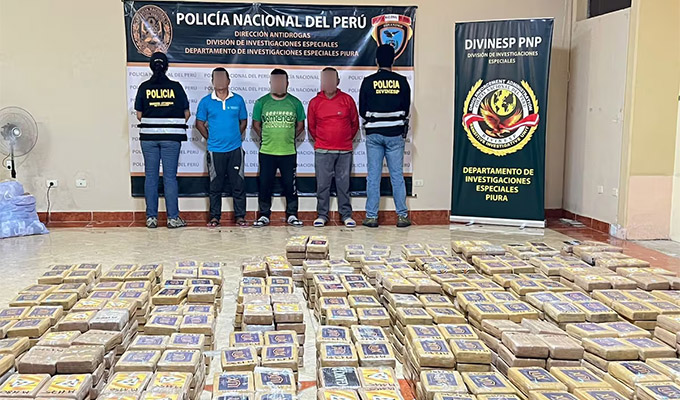 Decomisan 2.4 toneladas de cocaína en Piura: cargamento iba ser enviado a Centroamérica