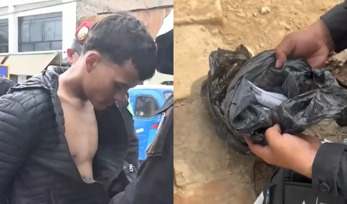 SMP: cae presunto extorsionador con explosivos cerca a paradero de empresa "Translicsa"