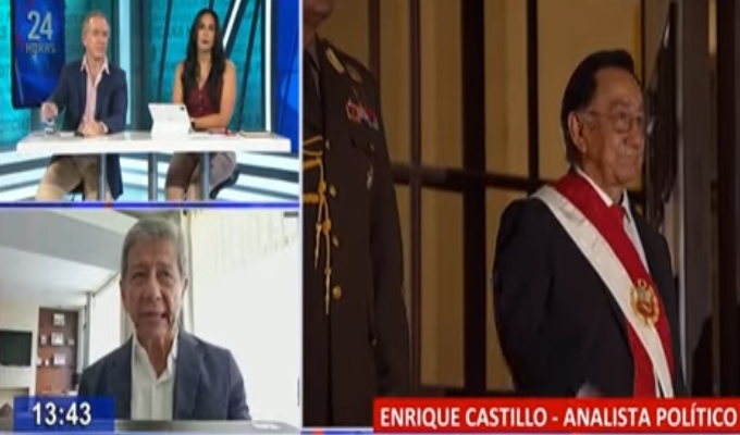 Enrique Castillo sobre presidente Balcázar: “Su gabinete nos dirá quiénes son sus aliados”